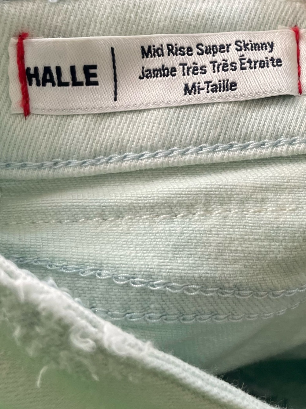 NWT True Religion Halle Mid Rise Super Skinny Jeans Size 29 - Light Tie Dye Wash - Picture 7 of 10